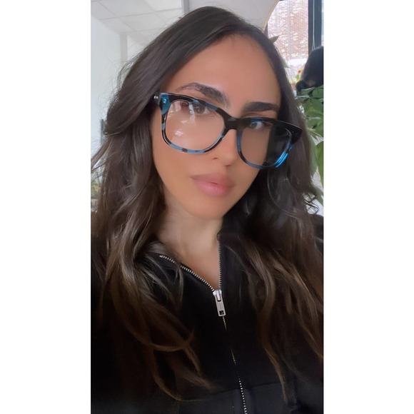 NEW Gucci GG1332O Blue Havana Square Eyeglass Frames - Picture 2 of 8